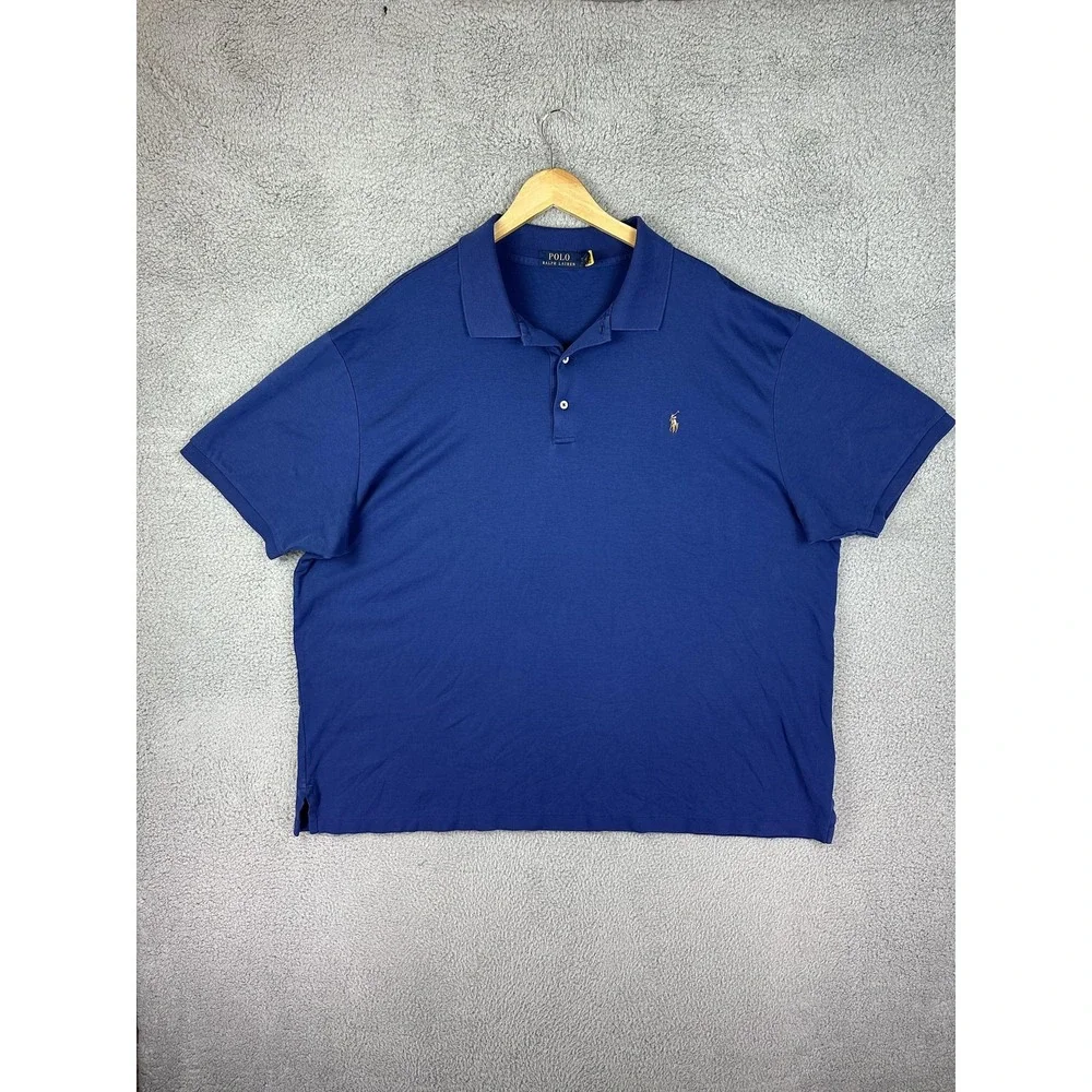 Polo Ralph Lauren Polo Shirt Mens 3XB Blue Big & Tall Pony Logo Rugby Mens